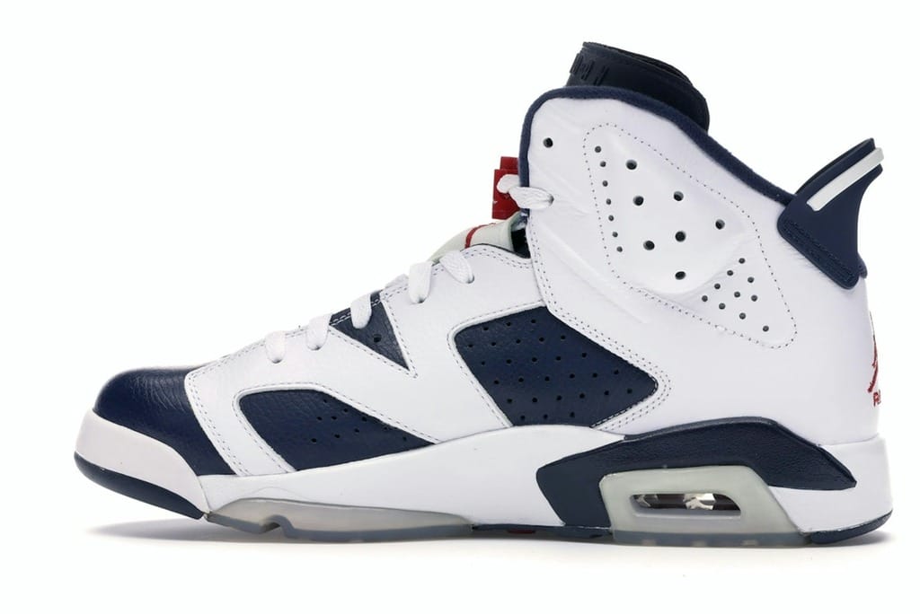 Air Jordan 6 Retro Olympic London 2012 White/Midnight Navy-Varsity Red