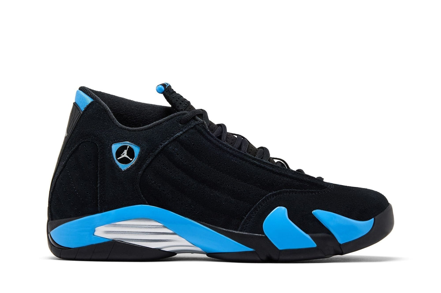 Air Jordan 14 Retro Black University Blue 2026 Black White University Blue Metallic Silver