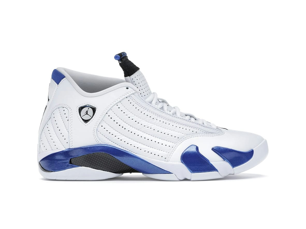 Jordan 14 Retro White Hyper Royal Sneakers