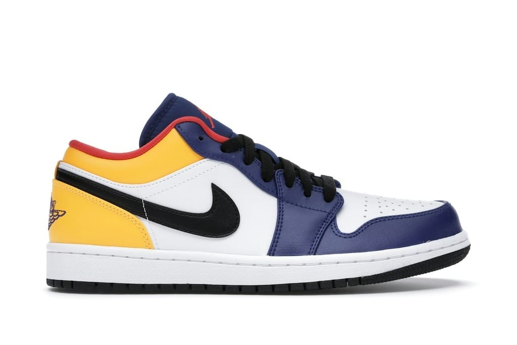 Air Jordan 1 Low Royal Yellow Sneakers (553558-123)