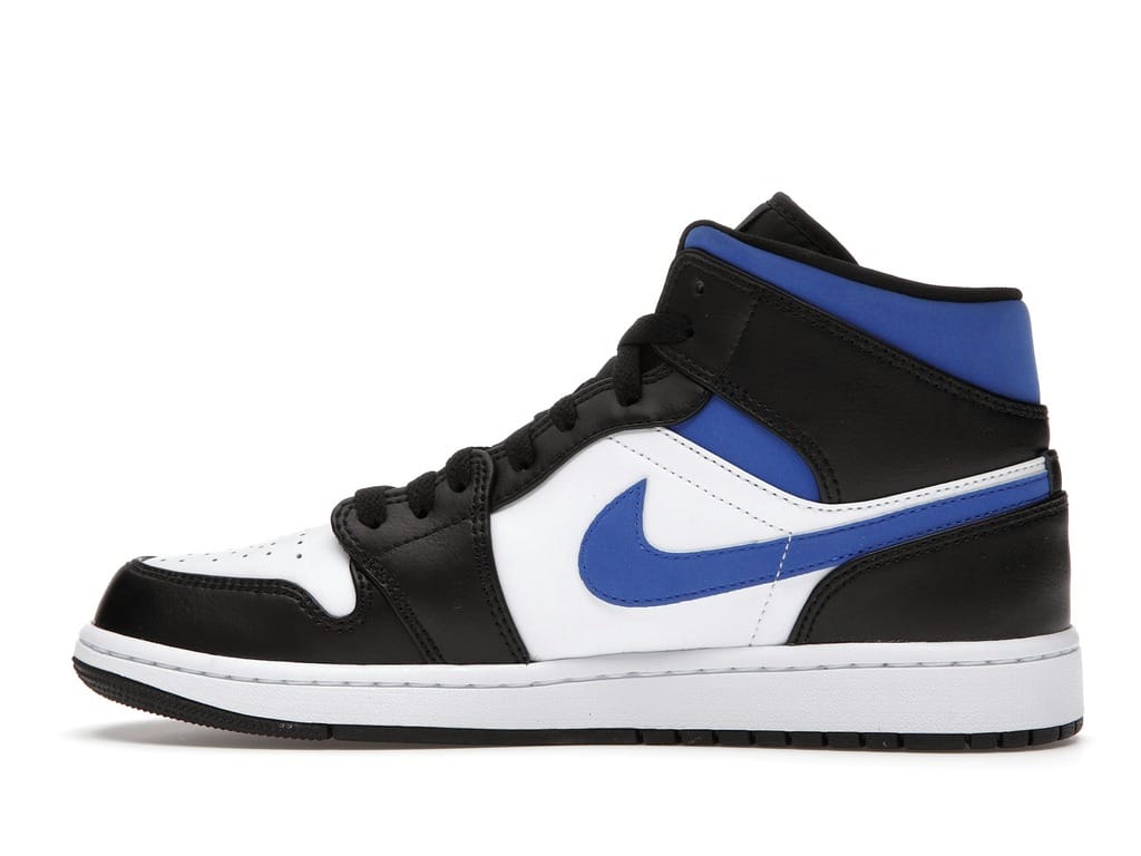 Jordan 1 Mid White Black Racer Blue 554724-140 Sneakers