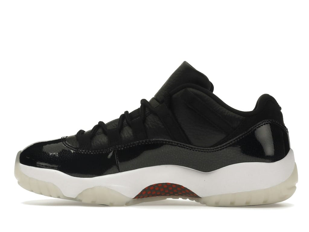 Air Jordan 11 Retro Low 72-10 (AV2187-001) Black/Gym Red/White/Sail