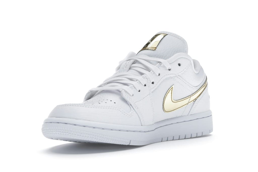 Air Jordan 1 Low White Metallic Gold Women’s CZ4776-100