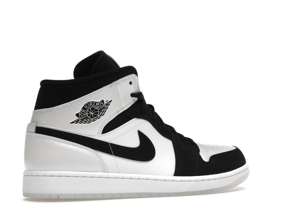 Jordan 1 Mid Diamond Shorts DH6933-100 White/Black Sneakers