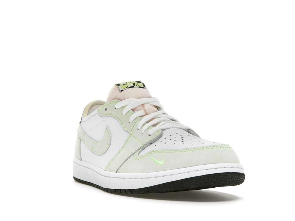Air Jordan 1 Retro Low White Ghost Green Black DM7837-103