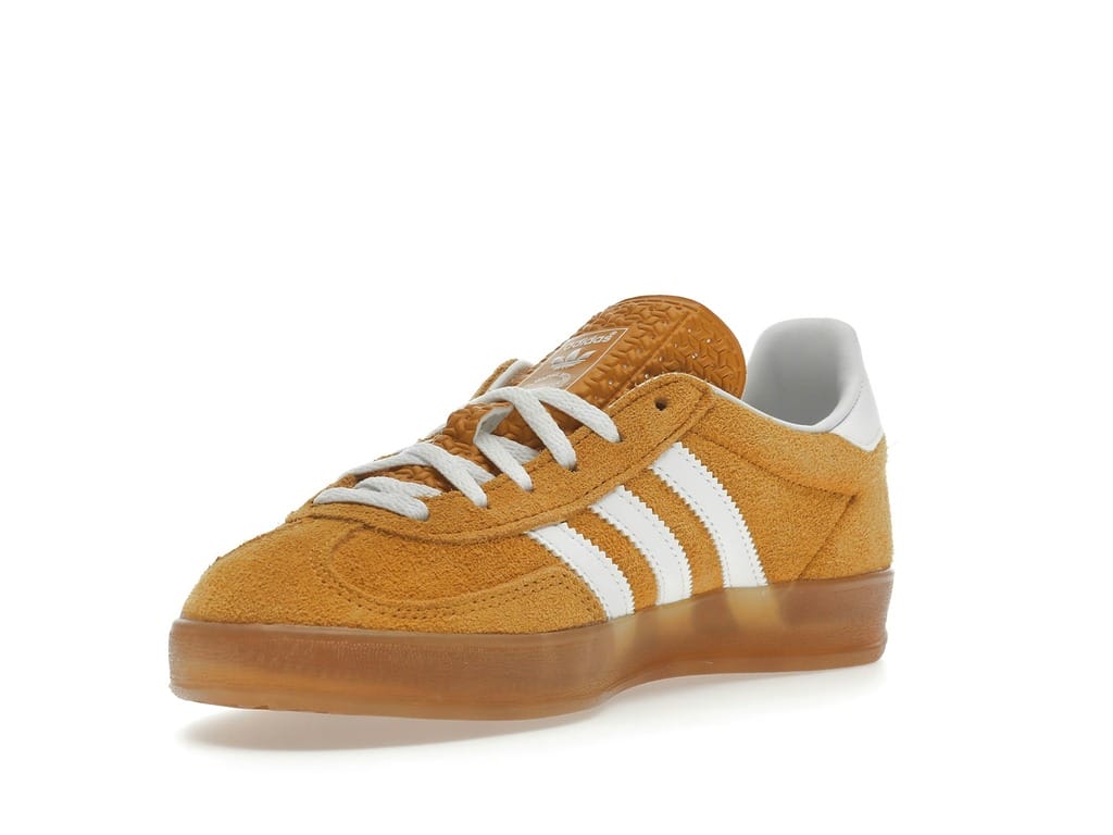 Adidas Gazelle Indoor Women’s Orange Peel White Sneakers HQ8716