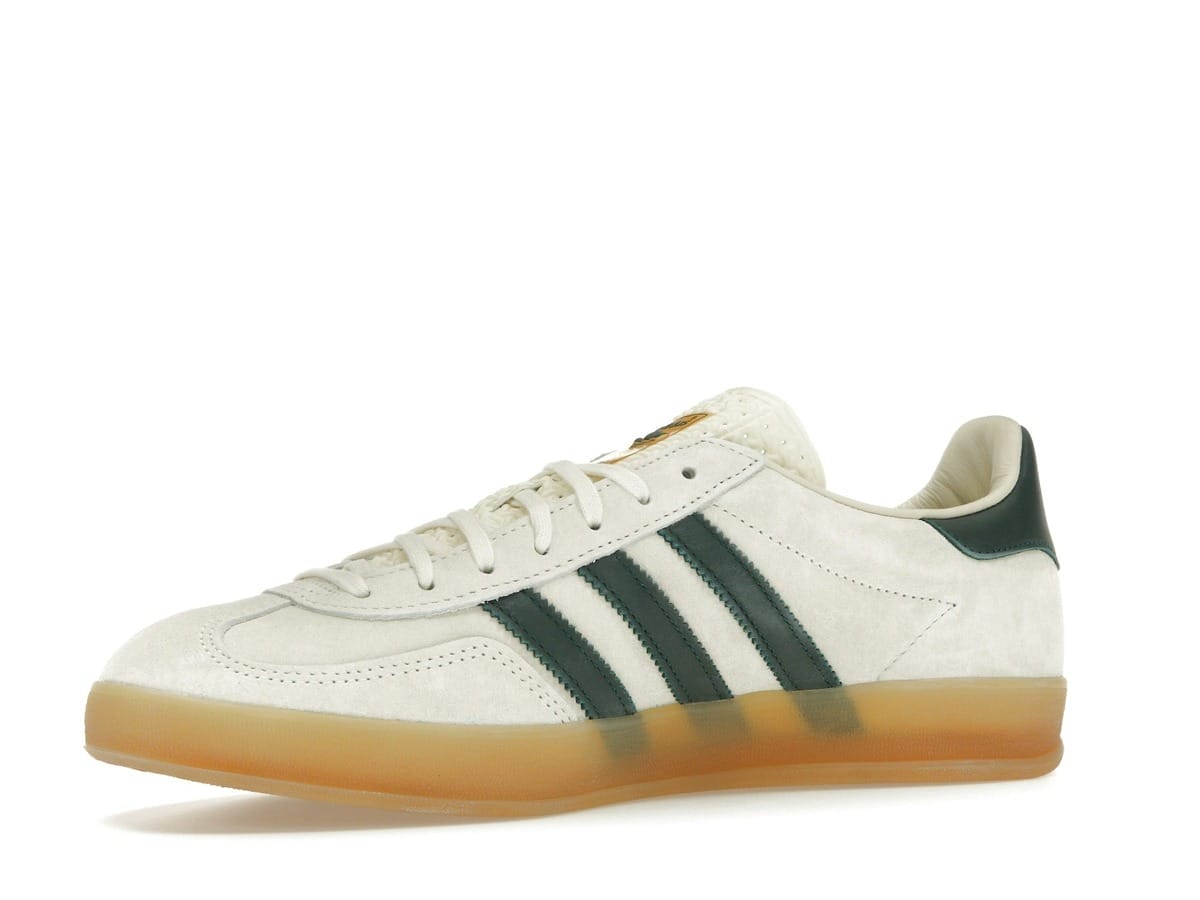 adidas Gazelle Indoor Cream White Collegiate Green Gum Sneakers IH7502