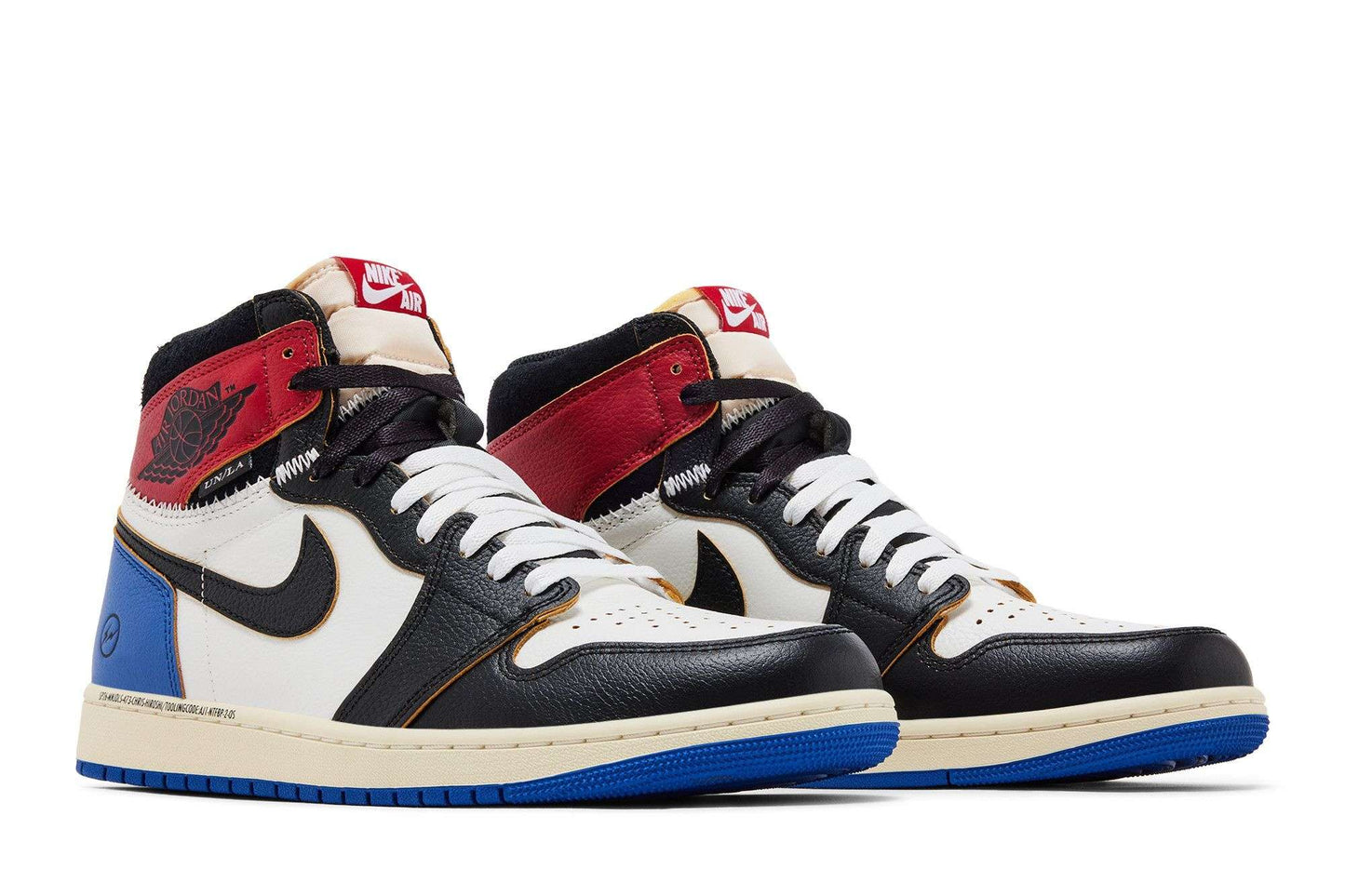 Fragment Design X Union La X Air Jordan 1 Retro High Og Varsity Red Black White Varsity Red Sport Royal