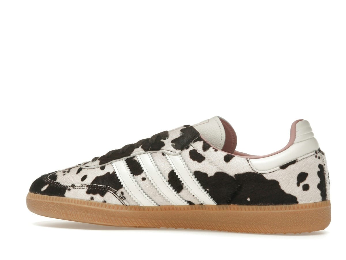 adidas Samba OG Cow Print Women’s Sneakers Dark Brown Off White Gum
