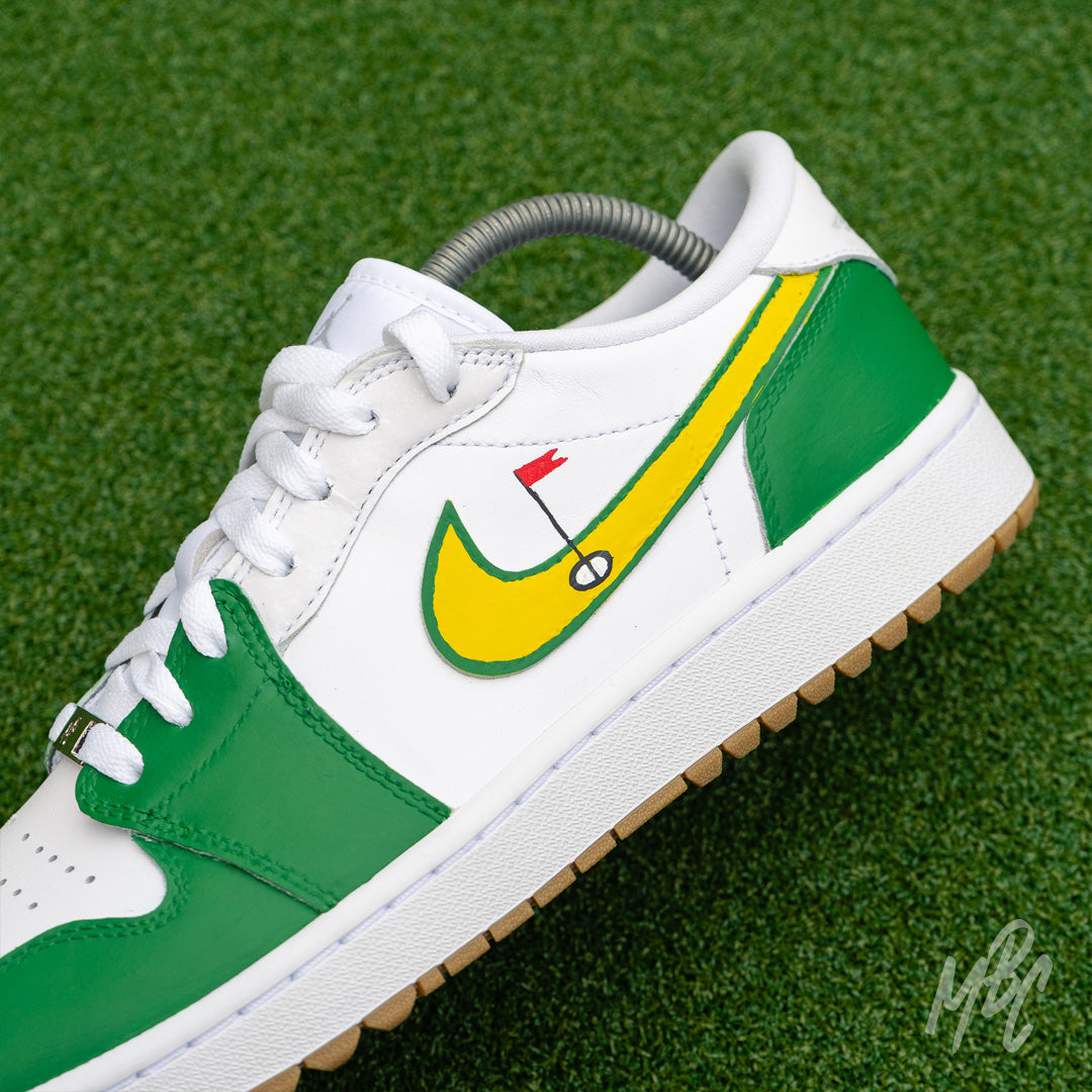 Putting Greens - Jordan 1 Low Golf Custom