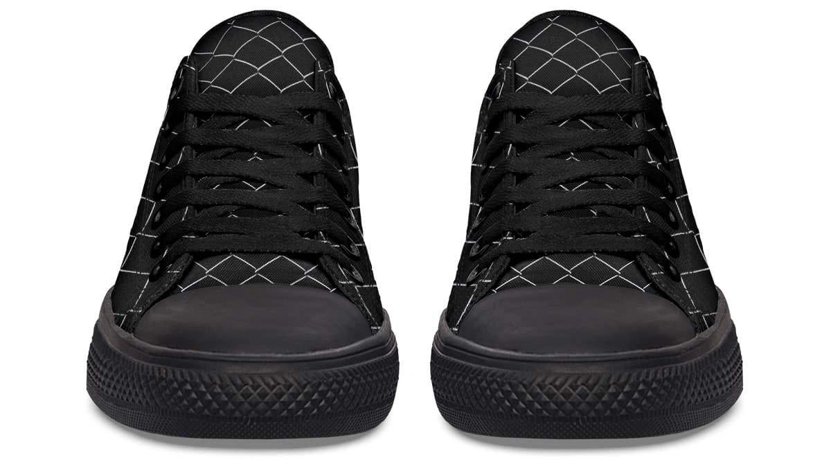 Net Pattern with Dumbbell Lowtop Sneaker