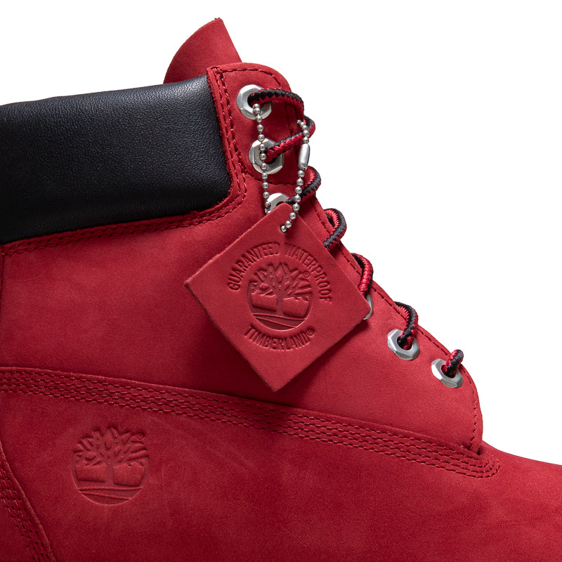 Timberland Premium 6 Lace Up Waterproof Boot Dark Red