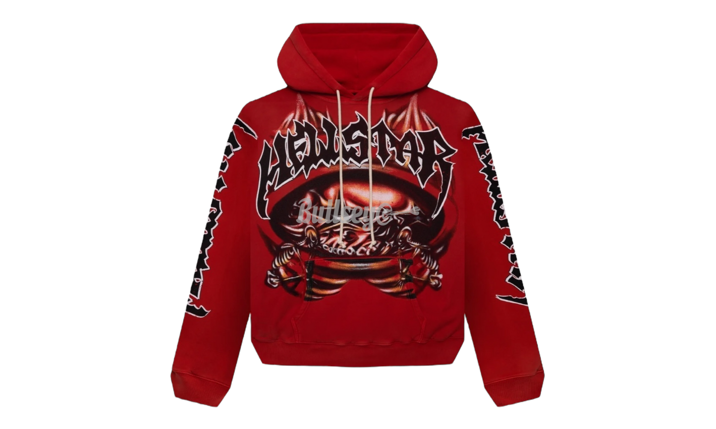 Hellstar Halloween Skeleton Airbrushed Red Hoodie