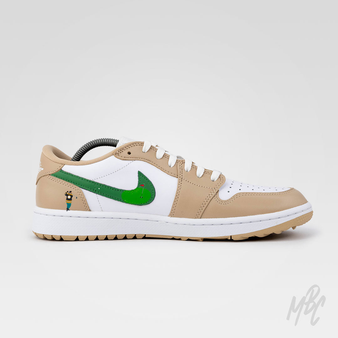 Happy Golfing Beige - Jordan 1 Low Golf Custom