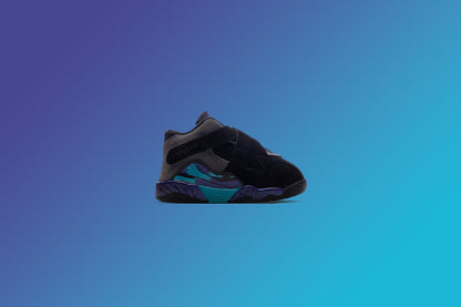Air Jordan 8 Retro 'Aqua' (TD) - Black/Multi Color