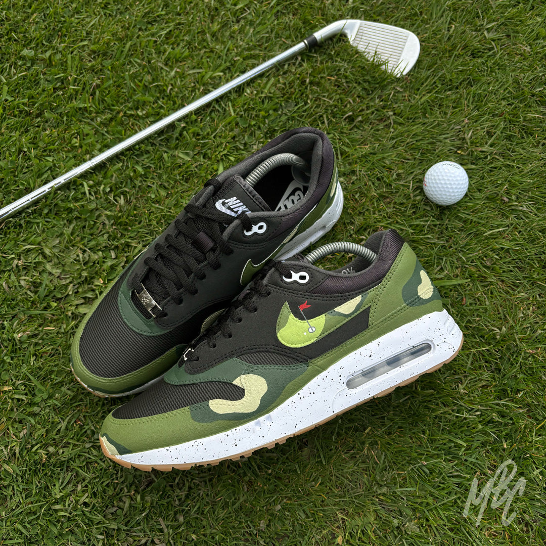 Fairway Camo - Air Max 1 Golf Black Custom