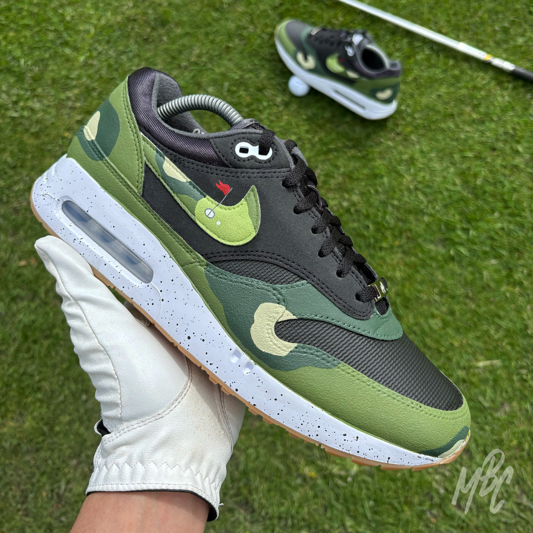 Fairway Camo - Air Max 1 Golf Black Custom