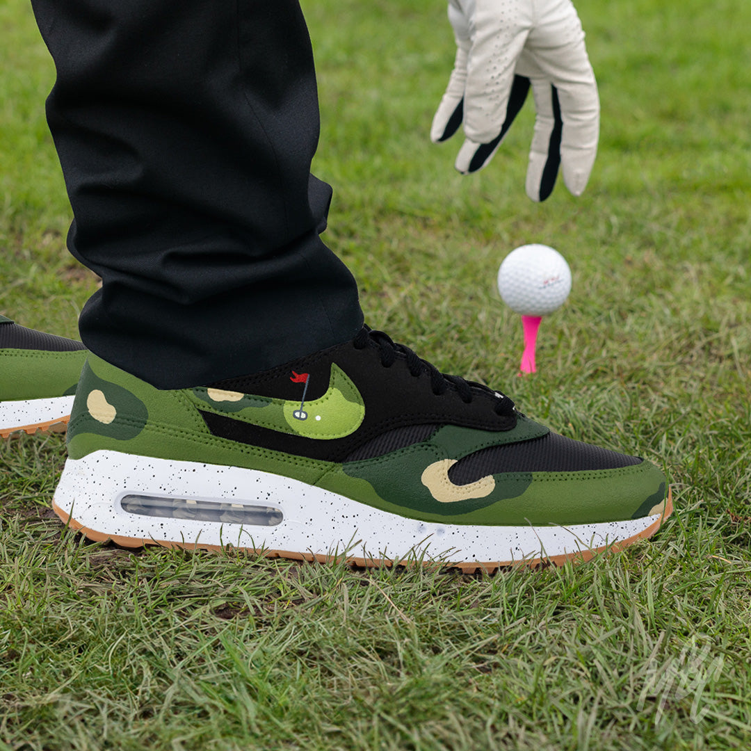 Fairway Camo - Air Max 1 Golf Black Custom
