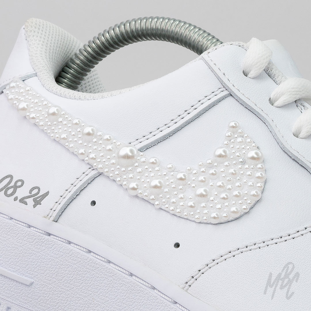 Pearl Swooshes - Air Force 1 Custom