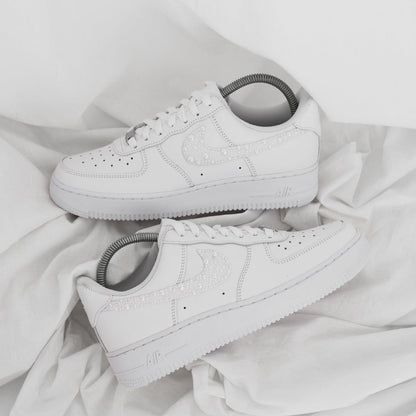 Pearl Swooshes - Air Force 1 Custom