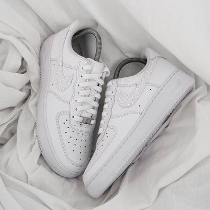 Pearl Swooshes - Air Force 1 Custom