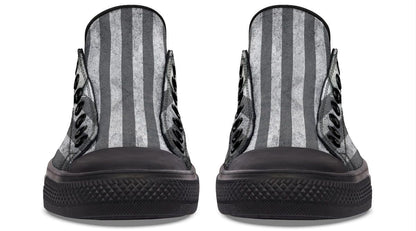 B&W American Skull Black Lowtop Sneaker